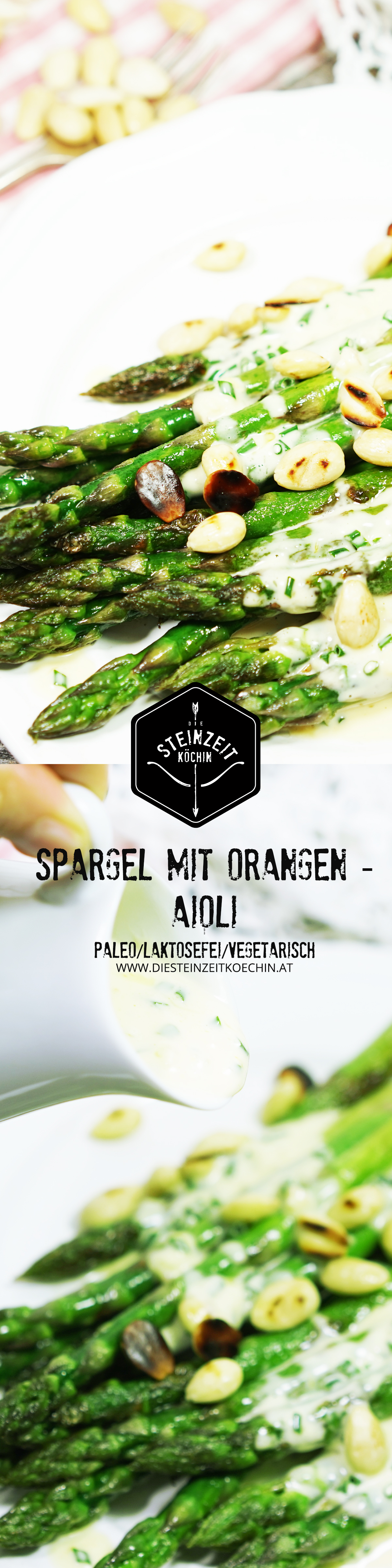 Spargel-mit-Orangen-Aioli- grüner Spargel, one Milchprodukte, ohne Getreide, laktosefrei, paleo, frisch zubereitet, ohne konservierungsmittel, gesunde Beilage, passt hervorragend zu Gegrilltem nur wenige Zutaten, schnell zubereitet, einfaches Rezept, gesunde Ernährung