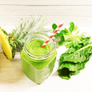 Grüner Frühstücks-Power-Smoothie