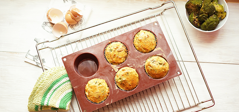 Elke Eisner - Spinatmuffins mit Eierschwammerln