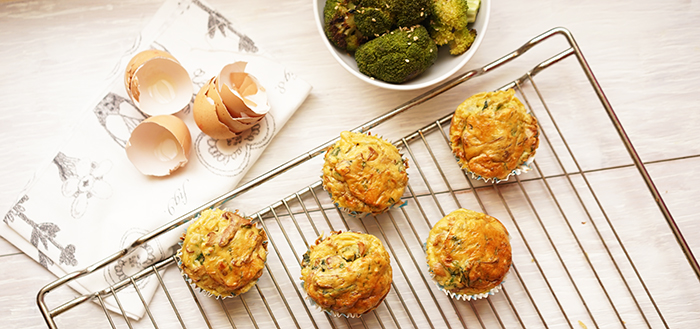 Elke Eisner - Spinatmuffins mit Eierschwammerln