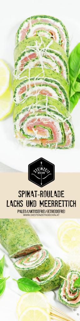 Spinatroulade-mehlfrei Paleo kochen mit der Steinzeitköchin, mehlfrei, glutenfrei, ohne Milchprodukte, ohne Zucker, frisch und gesund, schnelles Rezept, keine Kohlenhydrate, low carb, schnelles Abendessen, schneller Snack, fingerfood, tolles Rezept für die gesunde Ernährung