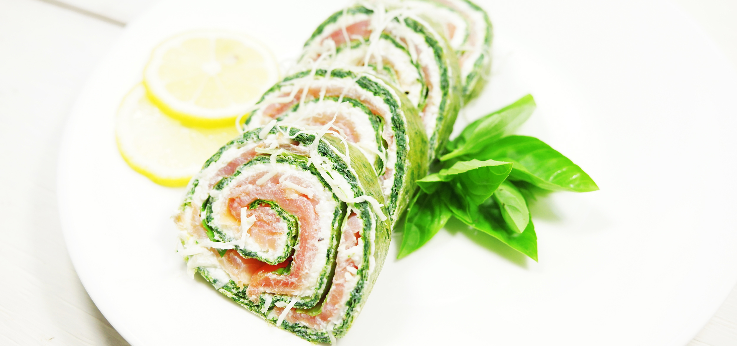 Elke Eisner - Spinat-Roulade mit Lachs und Meerrettich