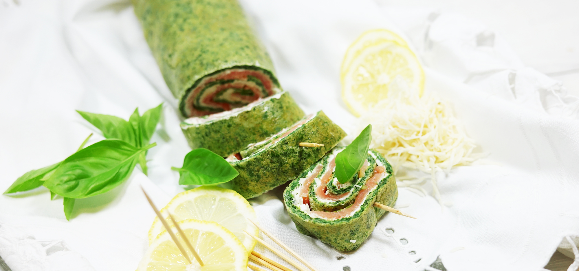 Elke Eisner - Spinat-Roulade mit Lachs und Meerrettich